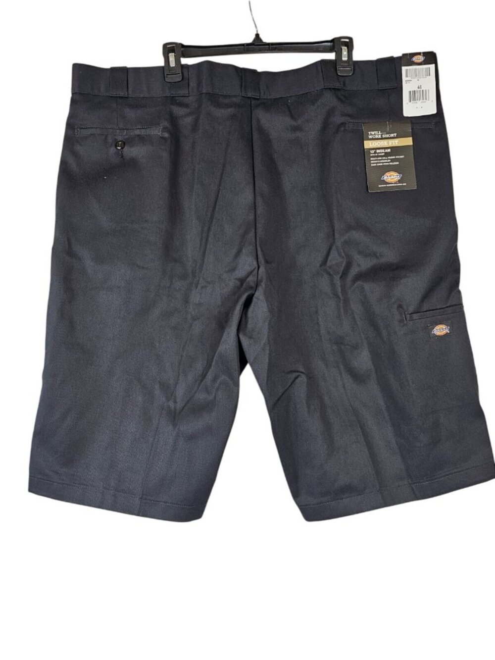 Dickies Mens 13" Loose Fit Multi-Use Pocket Work Shorts Size 46 Black